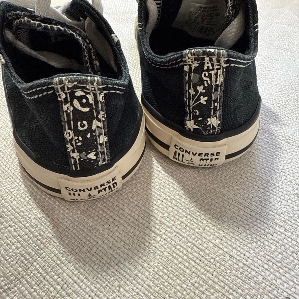 Converse Black and White Kids Sneakers - Picture 4 of 6
